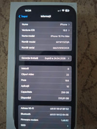 iPhone 16 Pro max 256gb Black