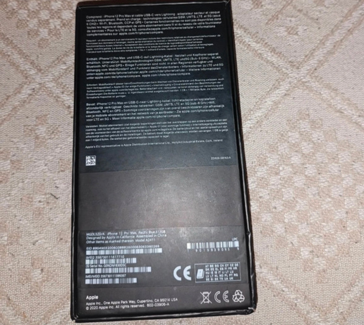 Apple iPhone 12 Pro Max 5G (6GB/128GB) Pacific Blue